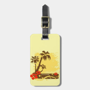 Etiqueta Para Maletas Verano tropical