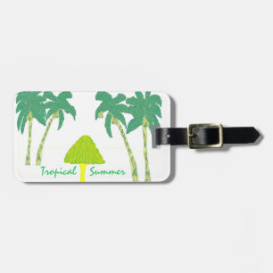 Etiqueta Para Maletas Verano tropical