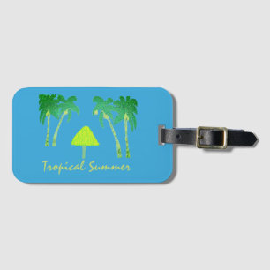 Etiqueta Para Maletas Verano tropical