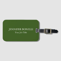 Verde minimalista personalizado