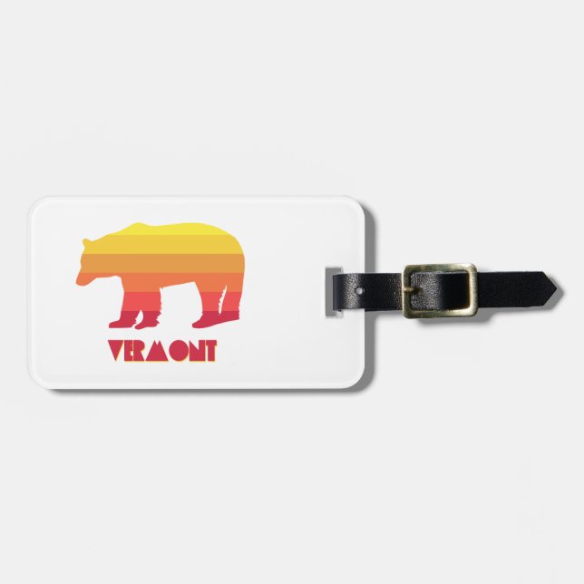 Etiqueta Para Maletas Vermont Bear (Frente Horizontal)