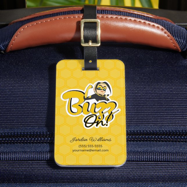 Etiqueta Para Maletas Vesperia | ¡Sigue zumbando! (Anverso In situ 2)