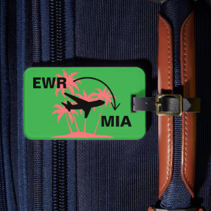 Etiqueta Para Maletas Viajar a Miami Florida