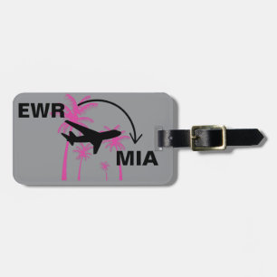 Etiqueta Para Maletas Viajar a Miami Florida