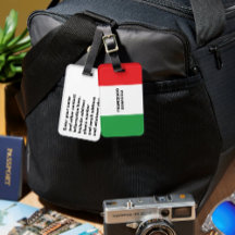 Viaje a Italia Bandera italiana personalizada