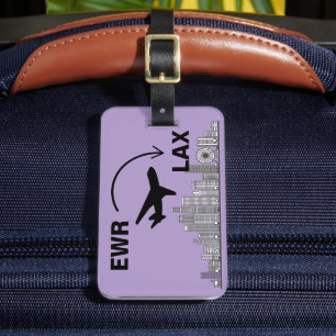 Etiqueta Para Maletas Viaje a Los Ángeles California
