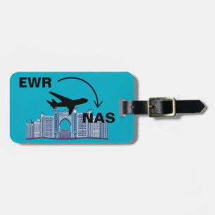 Etiqueta Para Maletas Viaje a Nassau Bahamas