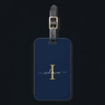 Etiqueta Para Maletas Viaje con el nombre del guión inicial del monogram<br><div class="desc">Crea tu propio personalizado y tu etiqueta personalizada Monograma Nombre de guión inicial Devolver la etiqueta de equipaje haciendo clic completamente en el botón "Personalizar". Utilice el botón "Personalizar" para reorganizar y formatear el estilo y la ubicación del texto.</div>