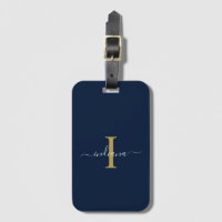 Viaje con el nombre del guión inicial del monogram