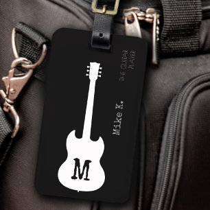 Etiqueta Para Maletas viaje de guitarra/guitarrista eléctrica