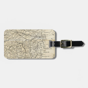 Etiqueta Para Maletas Viaje de la región de Dublín Kildare del mapa de