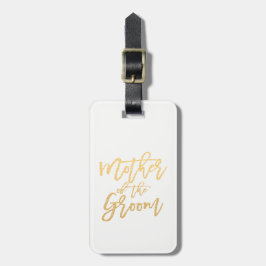 Etiqueta Para Maletas Viaje de Madre del Groom/Calligrafía