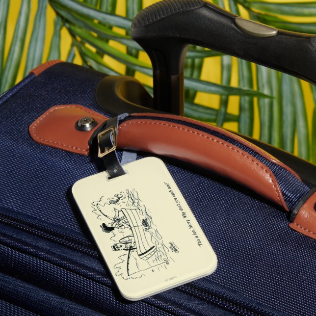 Etiqueta Para Maletas Viaje de pesca (Anverso In situ 1)