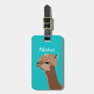 Etiqueta Para Maletas Viaje Personalizado de Alpaca 