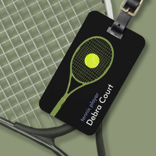Etiqueta Para Maletas Viaje personalizado de los jugadores de tenis