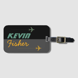 Etiqueta Para Maletas viaje por nombre personalizado del avión