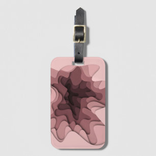 Etiqueta Para Maletas Viaje rosa elegante