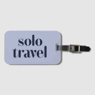 Etiqueta Para Maletas Viaje Solo