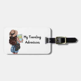 Etiqueta Para Maletas Viajero del mundo personalizado