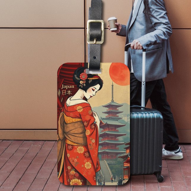 Etiqueta Para Maletas Viajes japoneses por geisha maiko (Subido por el creador)