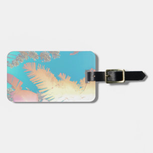 Etiqueta Para Maletas Vibes positivas de palmeras tropicales