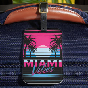 Etiqueta Para Maletas Vibraciones de Miami