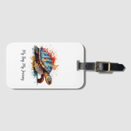 Etiqueta Para Maletas Vibrant Voyager, custom