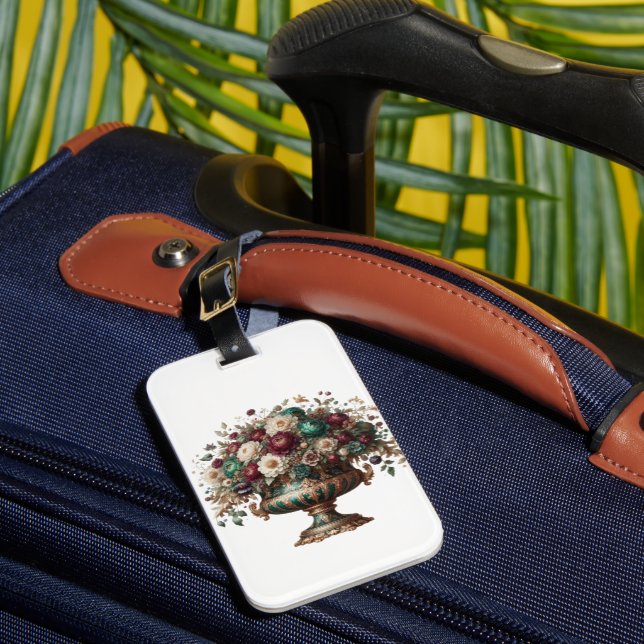 Etiqueta Para Maletas Victorian Bavaria Floral Vase (Anverso In situ 1)