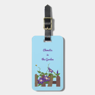 Etiqueta Para Maletas Vid de Clemátide en el Jardín