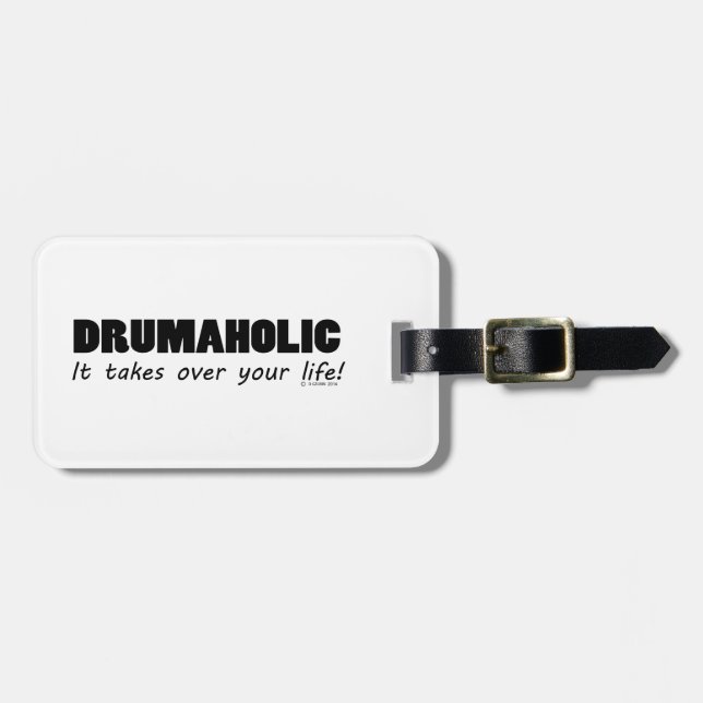 Etiqueta Para Maletas Vida drambótica (Frente Horizontal)