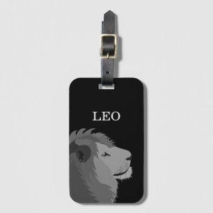 Etiqueta Para Maletas Vida salvaje León León León Rótulo Zodiac