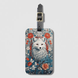 Etiqueta Para Maletas Vida silvestre Mesmerizadora de Artic Fox