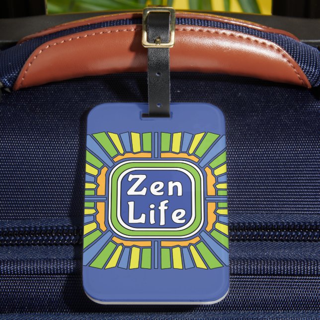 Etiqueta Para Maletas Vida Zen para mí (Anverso In situ 2)