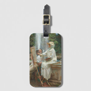 Etiqueta Para Maletas Villa Torlonia Fuente Frascati, Italia por Sargent