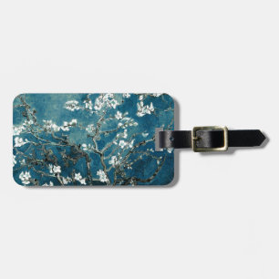 Etiqueta Para Maletas Vincent Van Gogh Almond Blossoms Oscuro Verde azul