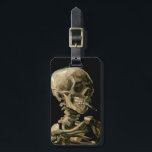 Etiqueta Para Maletas Vincent van Gogh - Calavera con cigarrillo en llam<br><div class="desc">Cabeza de un Skeleton con un cigarrillo en llamas / Calavera con cigarrillo en llamas / Crane de squelette fumant une cigarrillo - Vincent van Gogh,  1885</div>