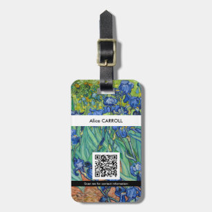 Etiqueta Para Maletas Vincent Van Gogh - Irises - Código QR