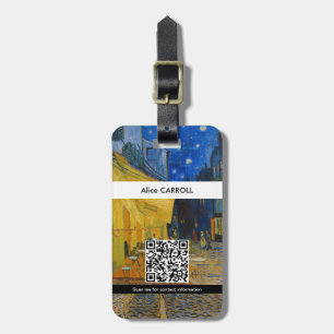 Etiqueta Para Maletas Vincent van Gogh - Terraza del Café por la Noche