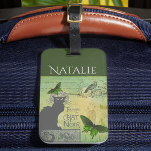 Etiqueta Para Maletas Viñeta gira por París por Chat Noir Collage