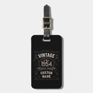 Etiqueta Para Maletas Vintage 1954 Limited Edition Personalizado hecho