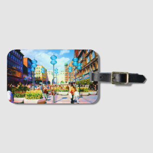 Etiqueta Para Maletas Vintage Alemania Munich Towngate Karistor