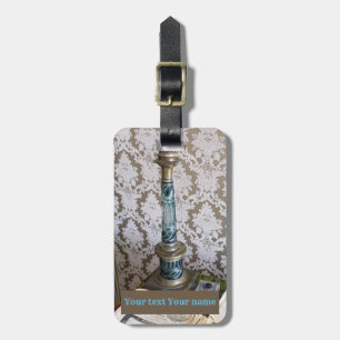 Etiqueta Para Maletas Vintage blue glass