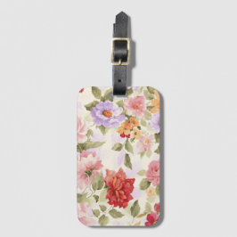 Etiqueta Para Maletas vintage bonito coloreado floral