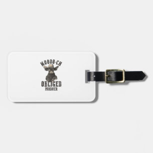 Etiqueta Para Maletas Vintage Cowboy Cow Shirt Moooch Obligó Pardner Nos