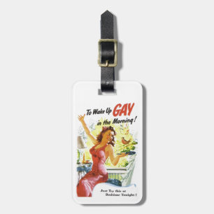 Etiqueta Para Maletas Vintage "Despertar gay"