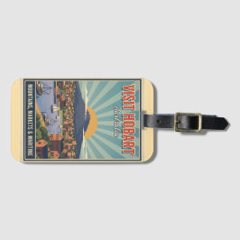Etiqueta Para Maletas Vintage Hobart Tasmania - Mountains & Maritime