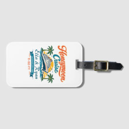 Etiqueta Para Maletas Vintage Honeymoon Cruise Personalized 