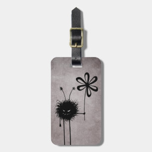 Etiqueta Para Maletas Vintage malvado del insecto de la flor