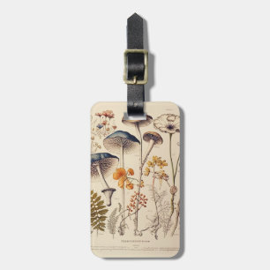 Etiqueta Para Maletas Vintage Mushroom Naturalist