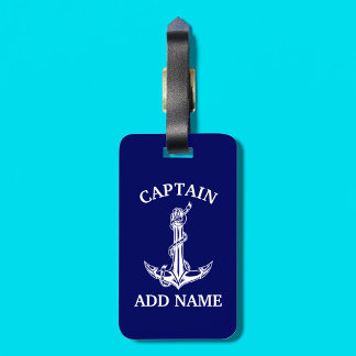 Etiqueta Para Maletas Vintage Nautical Anchor Rope Tu Texto Aquí